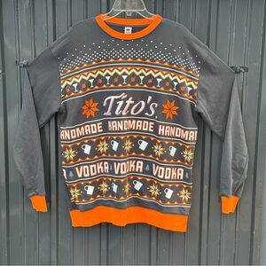 Tito's Vodka Ugly Christmas Sweater Size XL